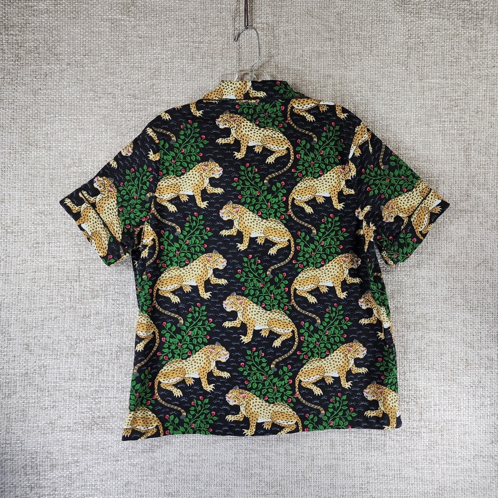 Print Fresh Bagheera Leopard Short Sleep Pajama Set Womens M Black Cotton Nice! - Picture 6 of 16